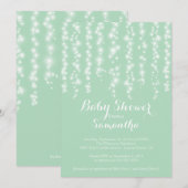 Modern Sparkle Neutral Baby shower Invitation Kaart (Voorkant / Achterkant)