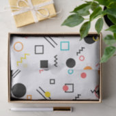 Modern, speels, cool, trendy, Memphis geometrisch Tissuepapier (Geschenk)