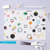 Modern, speels, cool, trendy, Memphis geometrisch Tissuepapier (Craft)