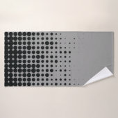 Modern, speels, stadgeometrisch cirkelpatroon badhanddoek (Badhanddoek)