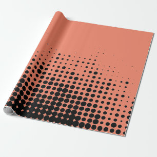 Modern, speels, stadgeometrisch cirkelpatroon cadeaupapier