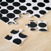 Modern, speels, stadgeometrisch cirkelpatroon legpuzzel (Zijkant)