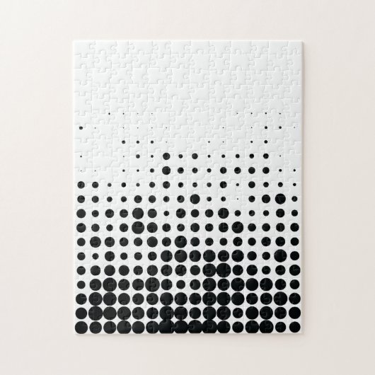 Modern, speels, stadgeometrisch cirkelpatroon legpuzzel (Verticaal)