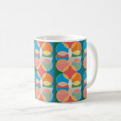 Modern speelse cirkels ontwerp drinkware mok (Voorkant rechts)