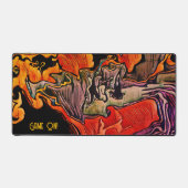  modern spel op Abstracte kleurrijke gamer Bureaumat (Voorkant)