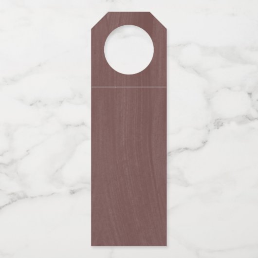 Modern Spiced Terracotta | Monogram bruiloft Flessenhanger (Achterkant)