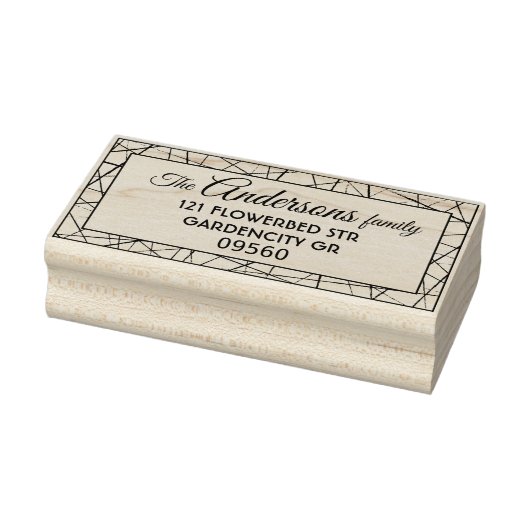 Modern spinnenweb lijst, hand getrokken lijnen 	rubberstempel (Stempel)