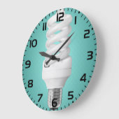 Modern Spiral Compact Fluorescent Lightbulb Grote Klok (Hoek)