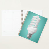 Modern Spiral Compact Fluorescent Lightbulb Planner (Display)