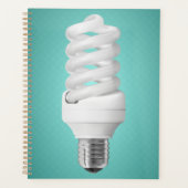 Modern Spiral Compact Fluorescent Lightbulb Planner (Voorkant)