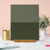 Modern Split Moss Green Acryl Teken – Aanpassen Acryl Bord (Huwelijk)
