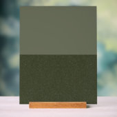 Modern Split Moss Green Acryl Teken – Aanpassen Acryl Bord (Neutraal)