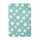 Modern Spring aqua gradiënt yellow flora patroon Badmat (Voorkant Verticaal)