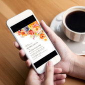 Modern Spring Floral Wedding Kaart