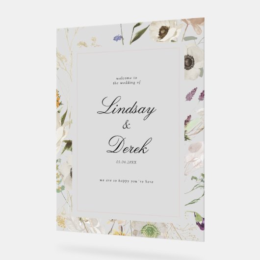 Modern Spring Wedding Welcome (Angle)