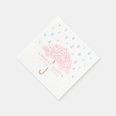 Modern Sprinkle Baby shower Pink Servet (Hoek)