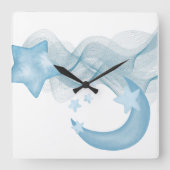 Modern Square Acrylic Wall Clock for Stylish Space Vierkante Klok (Voorkant)