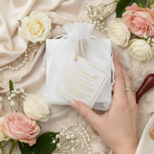 Modern Square Minimalist Favor Wedding  Bedankjes Labels