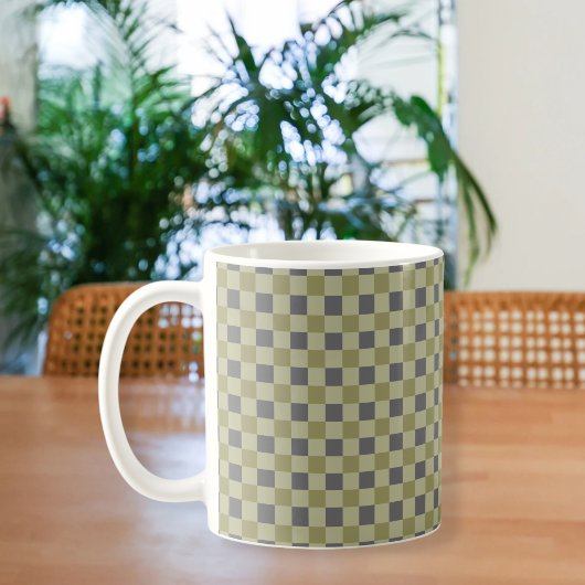 Modern Square Pattern Mug Koffiemok