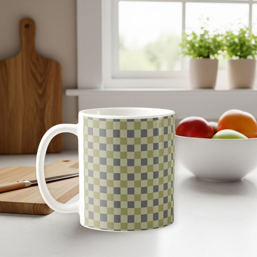 Modern Square Pattern Mug Koffiemok