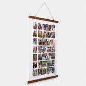 Modern Square Photo Collage Hanging Tapestry Hangend Wandkleed (Gebogen)