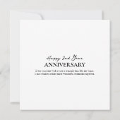 Modern Square Photo Collage Wedding Jubileum (Achterkant)