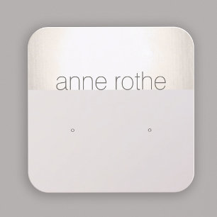 Modern Square Stud Earring Holder Square Vierkante Visitekaartje