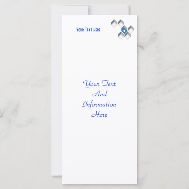 Modern Squares Rack Kaart (Voorkant)