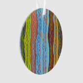 Modern Squiggles 4 Acryl Ornament (voorkant)