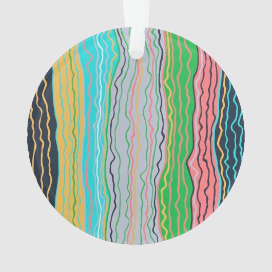 Modern Squiggles Acryl Ornament (achterkant)