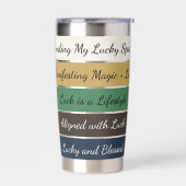 Modern St. Patrick’s Day Gradient Geïsoleerde Drinkbeker (Links)