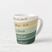 Modern St. Patrick’s Day Gradient Latte Mok (Rechterhoek)