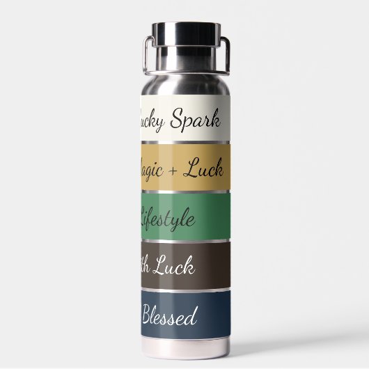 Modern St. Patrick’s Day Gradient Waterfles (Achterkant)