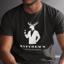 Modern Stag Party Zwarte Cocktails vrijgezellenfee