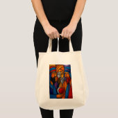 Modern Stained Glass Three Wise Men Tote Bag (Voorkant (product))