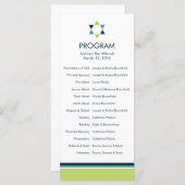 Modern Star Bar Mitzvah-programma Programma (Voorkant / Achterkant)