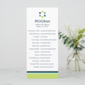 Modern Star Bar Mitzvah-programma Programma (Staand voorkant)