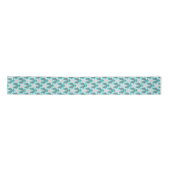 Modern Star Geometric - grijs en turquoise Lint (Voorkant)
