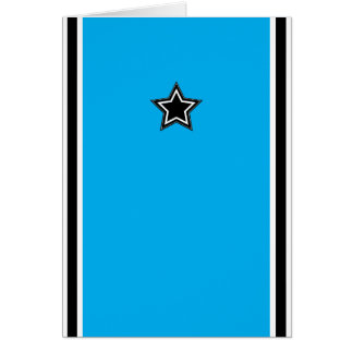 Modern Star & Stripes Wenskaart - Blauw