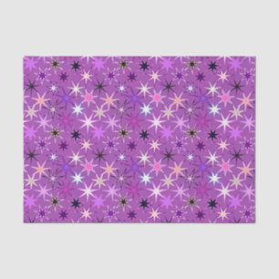 Modern Starburst Print, Violet Paars en Orchid Tissuepapier