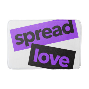 Modern, stedelijk, trillend, trendy graphic Spread Badmat