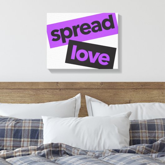 Modern, stedelijk, trillend, trendy graphic Spread Canvas Afdruk (Insitu (Slaapkamer))