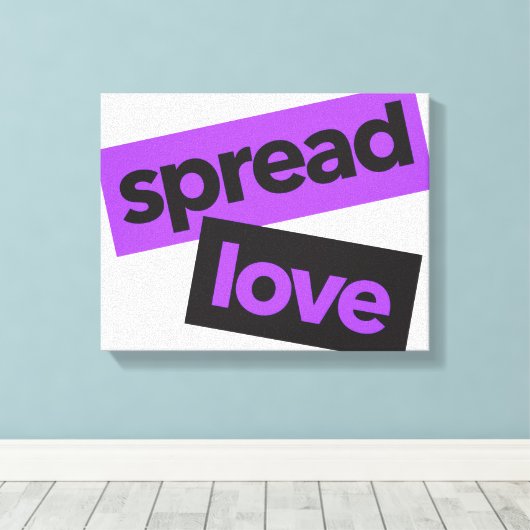 Modern, stedelijk, trillend, trendy graphic Spread Canvas Afdruk (Insitu (Houten vloer))