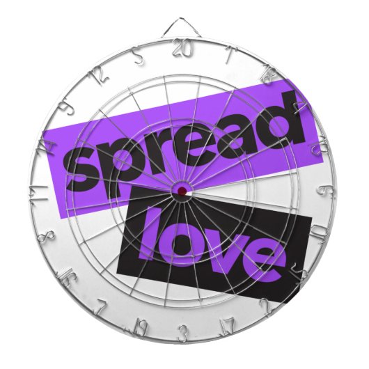 Modern, stedelijk, trillend, trendy graphic Spread Dartbord (Voorkant)
