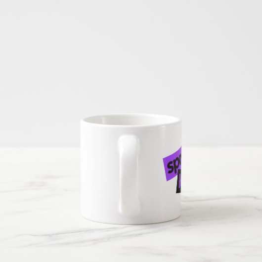 Modern, stedelijk, trillend, trendy graphic Spread Espresso Kop (Achterkant)