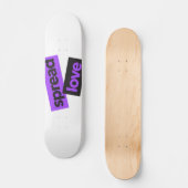 Modern, stedelijk, trillend, trendy graphic Spread Skateboard (Voorkant)