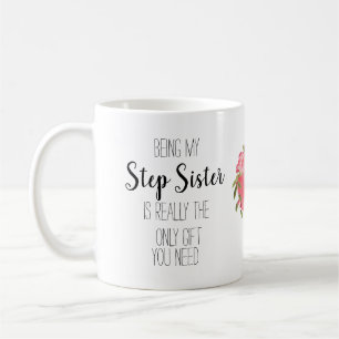 Modern Step zus alleen cadeau bloemenhart banter Koffiemok
