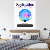 Modern sterrenbeeld Boogschutter Quote Element Fir Canvas Afdruk (Insitu (Slaapkamer))