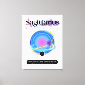 Modern sterrenbeeld Boogschutter Quote Element Fir Canvas Afdruk (Voorkant)