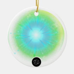 Modern sterrenbeeld kanker Quote Water Element Keramisch Ornament